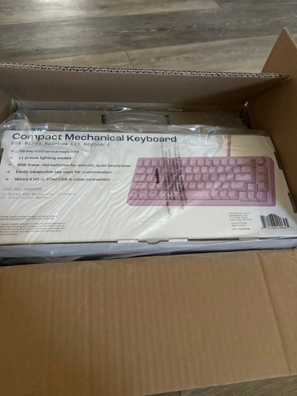 Compact Mechanical Keyboard - Pink